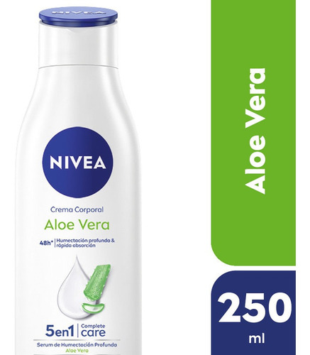 Crema Corporal Aloe Vera 5 En 1 Nivea X 250 Ml