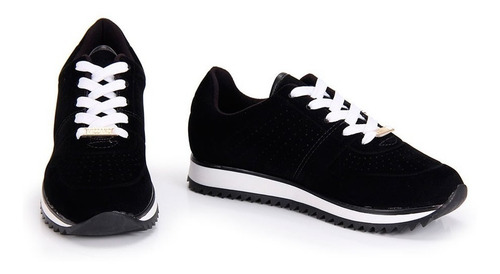 Tênis Vizzano Feminino Jogging Nobuck Preto Original | Mercado Livre