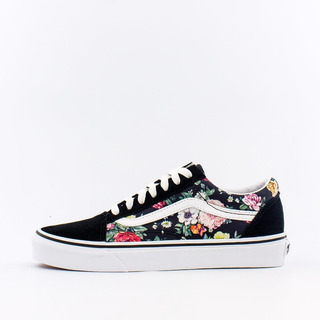 vans old skool negras flores mujer vans old skool negras flores mujer