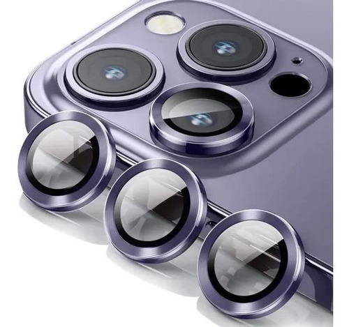 Vidrio Protector Lente De Camara Para iPhone 14 Pro Purple