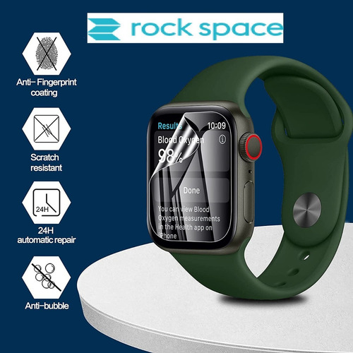 Imagen 7 de 10 de Lamina De Hidrogel Para Apple Watch Serie 7 - Rock Space