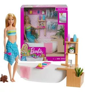 Boneca Barbie Banho De Espumas Gjn32 - Mattel