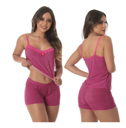 Imagem 7 de 10 de Kit 10 Conjuntos Baby Doll Liganete Thays Short Cintura Alta