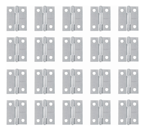Bisagra Rectangular 1-1/2''acero Pulido 20 Pzas Hermex