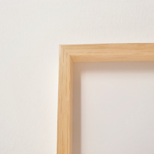 Imagen 5 de 5 de Marco Box Para Cuadro 20x30 - Símil Madera Marrón Decoración