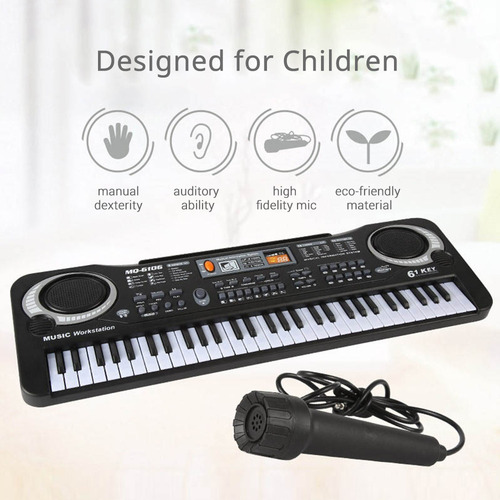 Imagen 4 de 10 de 61 Teclas De Órgano Electrónico Usb Teclado Digital Piano Mu