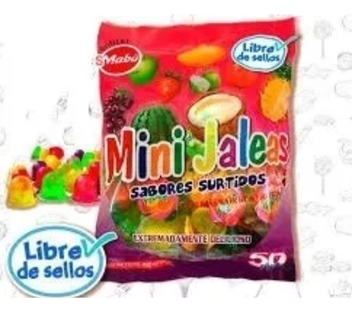 Mini Jaleas Mabu 50 Unidades