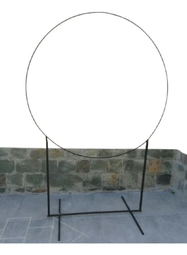 Estructura Circular Fondo De Mesa  Candy Bar 1,5m Diam 2 Alt