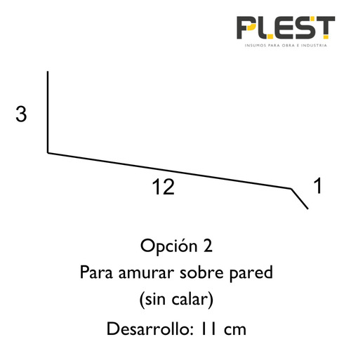 Babeta Chapa C27 0,4 Mm Desarrollo 16 Cm Combo X 24 Mts Galvanizado