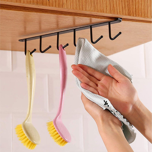 Imagen 7 de 9 de Organizador Soporte Colgador De Tazas Utensilios De Cocina