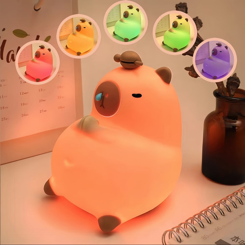 Luz Nocturna De Silicona Para Niños Con Llavero