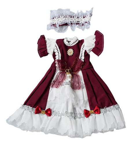 5 Vestido De Princesa Para Muñeca, Haz Tus Propias Rojo