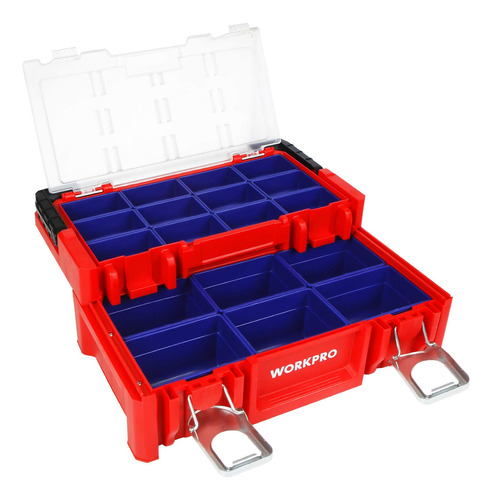 Workpro Caja De Herramientas De Plstico De 17 Pulgadas, Caja