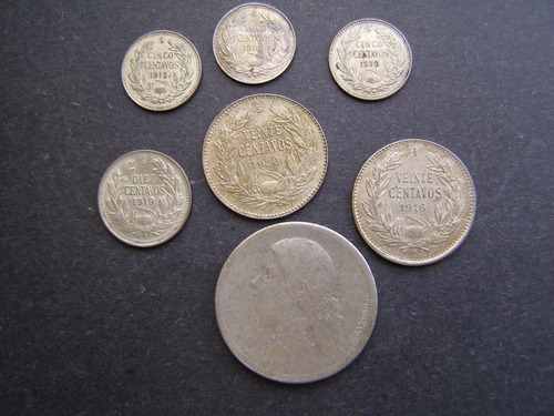 Monedas Chilenas Plata Desde 1910, Cala Cala
