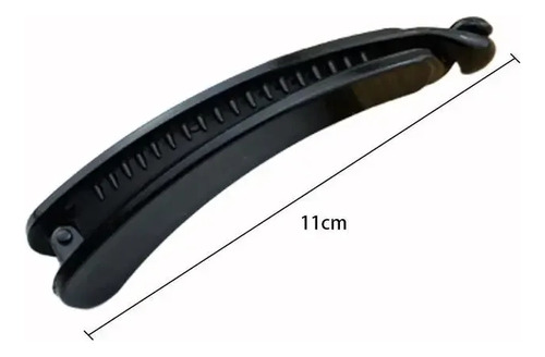 Clip De Plátano Redondo Negro De 11cm Estilo Coreano