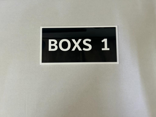 Señaletica Boxs De 20x10 En Acrilico