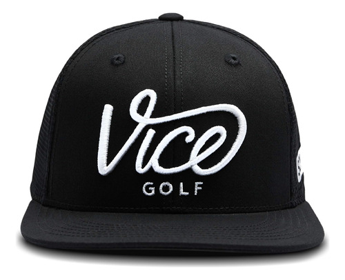 Gorra Vice Golf Squad, Todo Negro | Gorra De Golf | Talla Ún