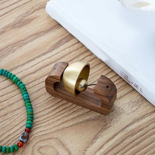 Wind Chime Puerta Campana Imán Madera Latón Negocio Haya C