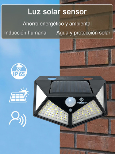 1pcs,lámpara Luz De Pared Solar Led Sensor De Movimiento