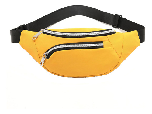 Riñonera Unisex Yunghe Modelo Triangular -amarillo Brillante