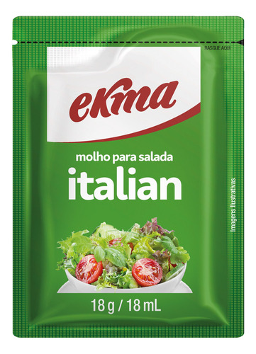 Molho Italian Para Salada Sache Ekma 42un.18g Receba Casa