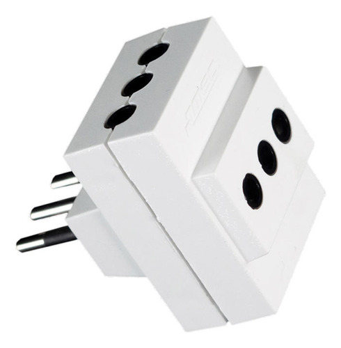 Mec Macho Adaptador Triple 2p+t Blanco