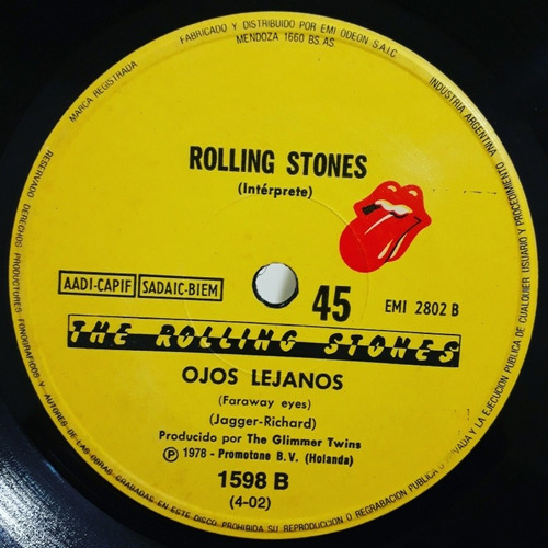 The Rolling Stones Simple Ojos Lejanos Exel Estado