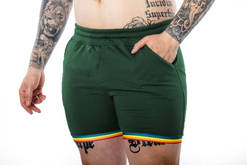 Shorts Hombre Deportivo Gimnasio Futbol Running Pantalon A18