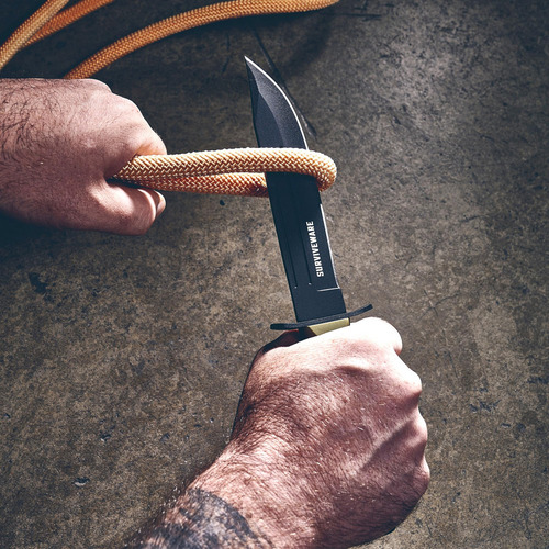 Cuchillo Táctico Surviveware 26.67 Cm Hoja Acero Carbono