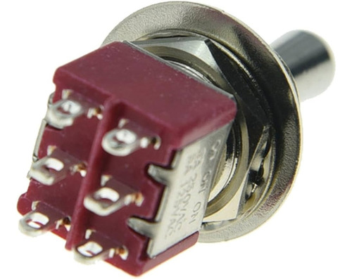 Chave Mini Switch Toggle 3 P On/on/on 6 Terminais - 2 Peças
