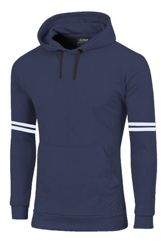 Buzo Canguro Capucha Gdo 24/7 Hombre Slim Fit Hoodie Premium