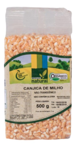 Kit 2x: Canjica De Milho Amarelo Orgânico Coopernatural 500g