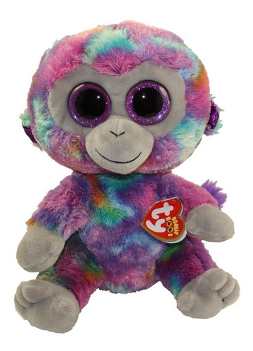 Peluche Ty Beanie Boos Monito Zuri Multicolor 23cm Original