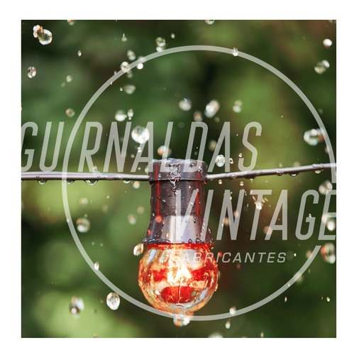 * 10 M Guirnalda Vintage / Retro - Luz Cálida Incandescente