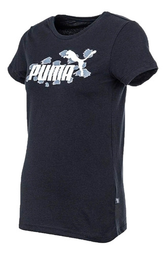 Remera Puma Lifestyle Mujer Animal Negro-blanco Cli