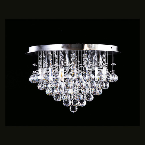 Candil Colgante Gamalux Williams Krystal Pastel De 5 Luces