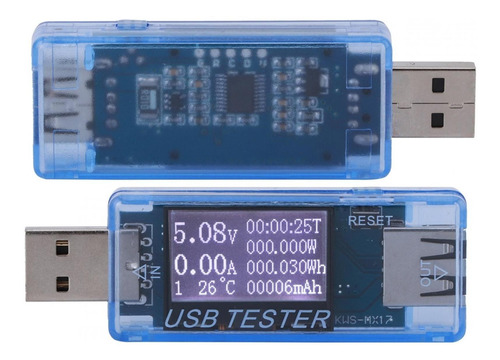 Medidor De Corriente De Voltaje Usb Digital Probador Voltíme