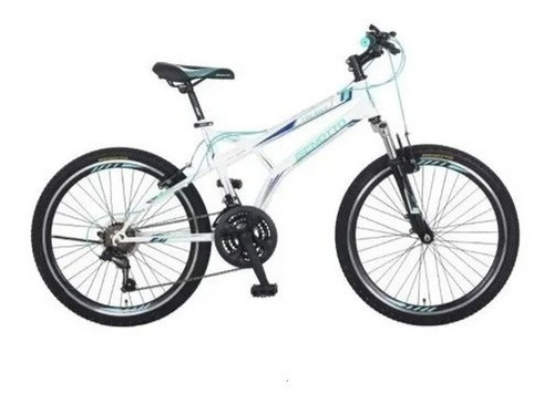 Bicicleta Hombre Fireback Mtb Acero R24 21v Shim Bco Benotto