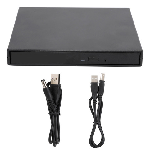 Unidad De Cd Usb 2.0, Dvd Rw, Portátil, Rom, Óptica, Negra,