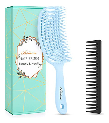 Hair Brush, Hair Detangling Brush With Ultra-soft Bristles B