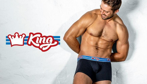 Paquete Boxer Aussiebum King Gris/negro Talla S/m