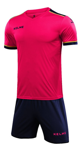 Equipamiento Kelme Lisa Fucsia De Futbol Camiseta Y Short