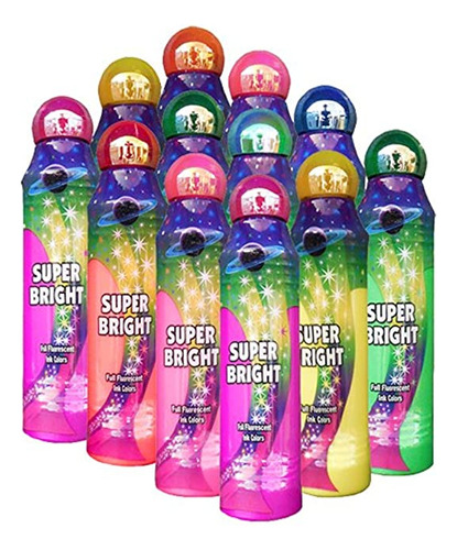 Una Docena De 3oz Super Bright Assorted Bingo Dauber