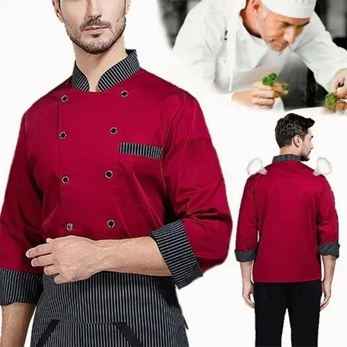 Uniforme De Chef De Manga Larga De Filipinas, Rayas De Moda