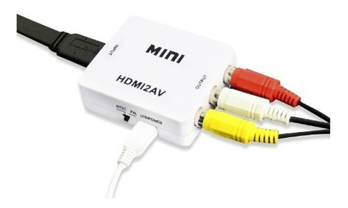 Imagen 3 de 4 de Conversor Hdmi A Rca Full Hd Ps3 Ps4 Notebook Decodificador
