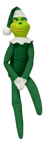 Peluche Grinch Verde Muñeco Gruñon  Colgante Cabeza De Goma