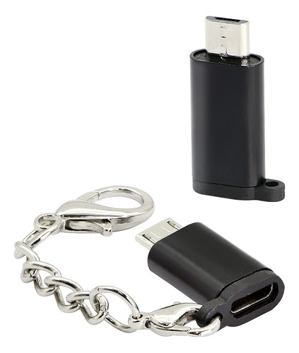 Gelrhonr Adaptador Micro Usb A Usb C Con Llavero, Micro Usb 