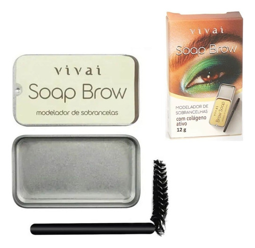 Gel De Sobrancelha Modelador Incolor Fixador Make Soap Vivai