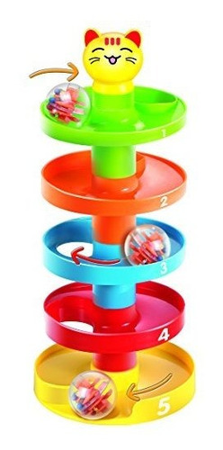 5 Layer Ball Drop And Roll Swirling Tower Para Bebes Y Niñ