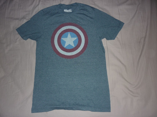 L Remera Marvel Capitan America Talle S Algodon Art 26637